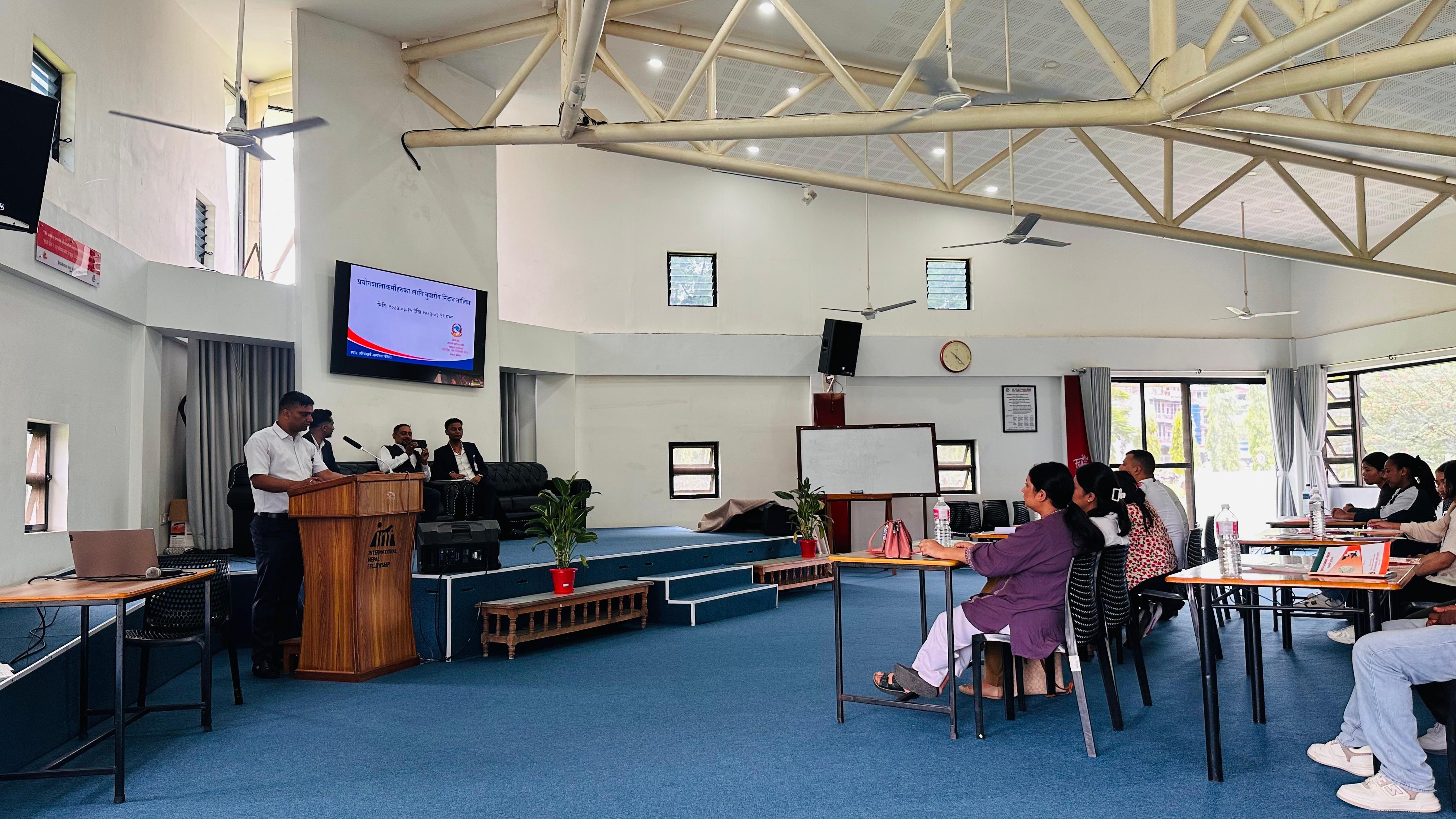 5-day Leprosy diagnosis training for laboratory workers